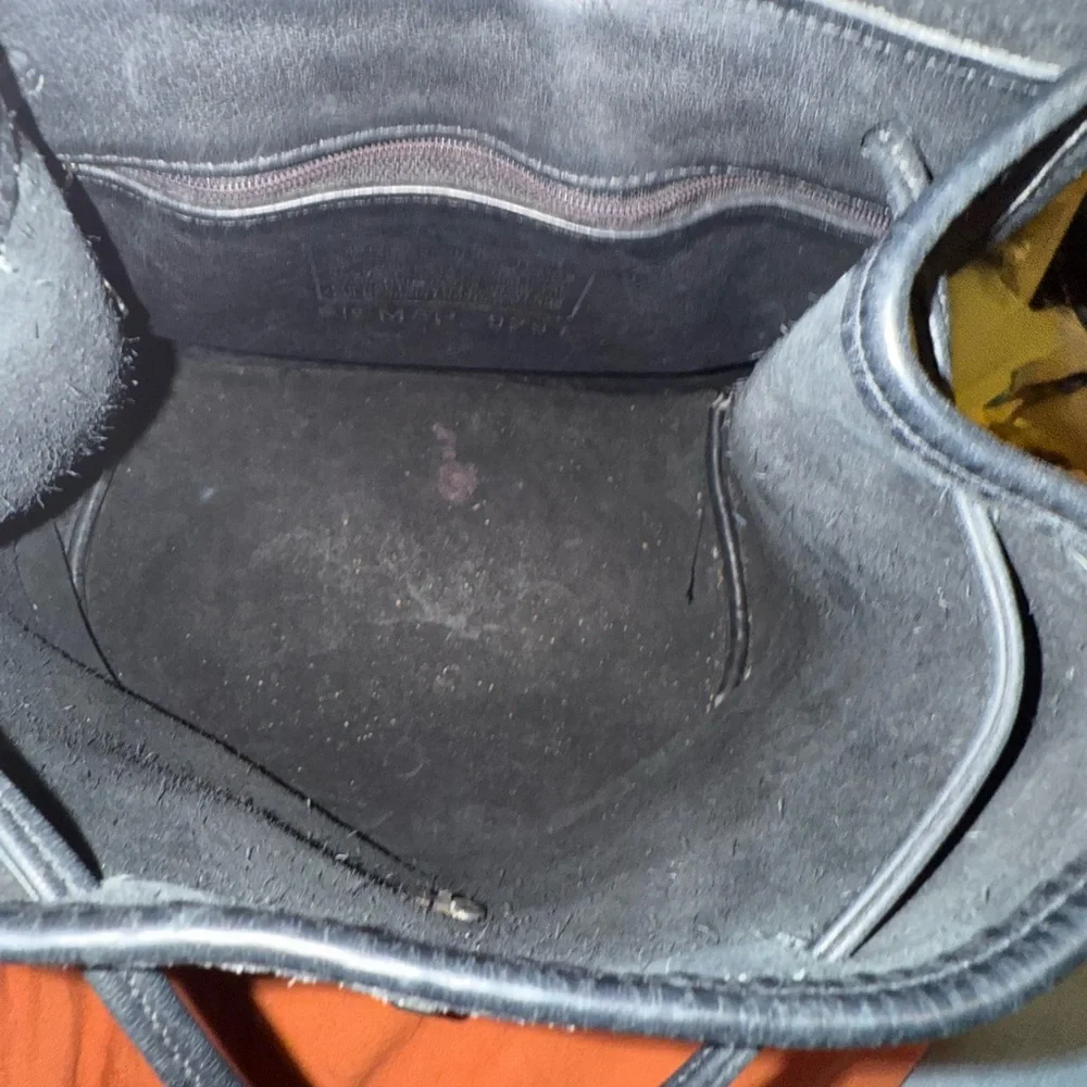 COACH vintage turnlock backpack purse in black with silver hardware. 90s! - Picture 12 of 15